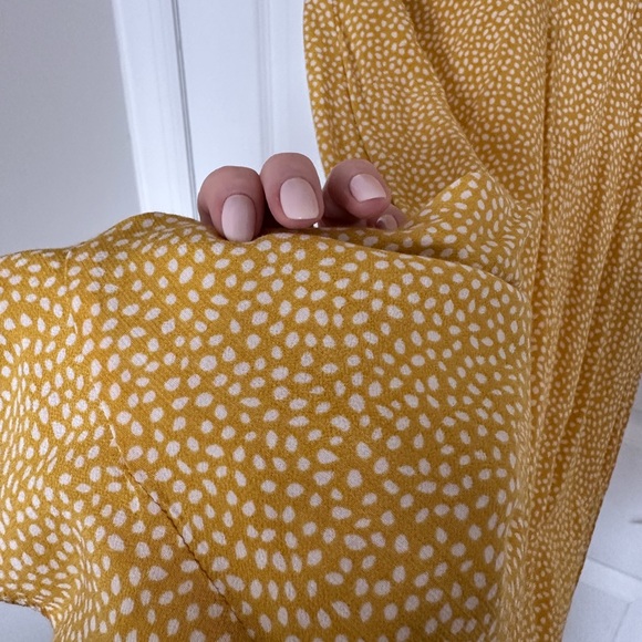 Auguste The Label Yellow/White Dot Mini Dress - US Size 4 - Picture 4 of 4